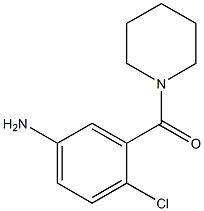 4-chloro-3-(piperidin-1-ylcarbonyl)aniline 化学構造式