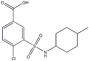  4-chloro-3-[(4-methylcyclohexyl)sulfamoyl]benzoic acid