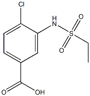 4-chloro-3-[(ethylsulfonyl)amino]benzoic acid Struktur