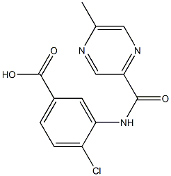 4-chloro-3-{[(5-methylpyrazin-2-yl)carbonyl]amino}benzoic acid