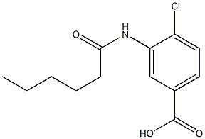 4-chloro-3-hexanamidobenzoic acid Struktur