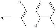 4-chloro-8-iodoquinoline-3-carbonitrile Structure