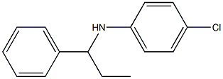 4-chloro-N-(1-phenylpropyl)aniline 结构式