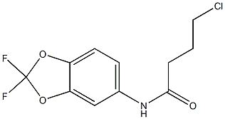 4-chloro-N-(2,2-difluoro-2H-1,3-benzodioxol-5-yl)butanamide Structure