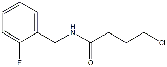 4-chloro-N-(2-fluorobenzyl)butanamide Struktur