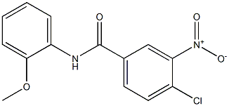 4-chloro-N-(2-methoxyphenyl)-3-nitrobenzamide 化学構造式
