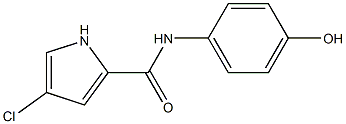 4-chloro-N-(4-hydroxyphenyl)-1H-pyrrole-2-carboxamide 结构式