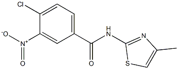 4-chloro-N-(4-methyl-1,3-thiazol-2-yl)-3-nitrobenzamide|