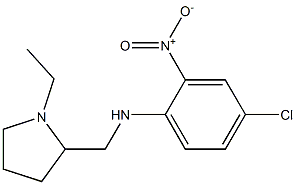 4-chloro-N-[(1-ethylpyrrolidin-2-yl)methyl]-2-nitroaniline 结构式
