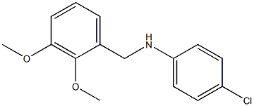 4-chloro-N-[(2,3-dimethoxyphenyl)methyl]aniline Structure