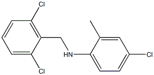 4-chloro-N-[(2,6-dichlorophenyl)methyl]-2-methylaniline 结构式