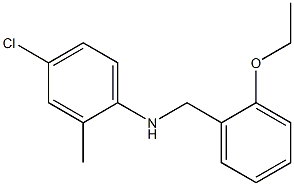 4-chloro-N-[(2-ethoxyphenyl)methyl]-2-methylaniline,,结构式