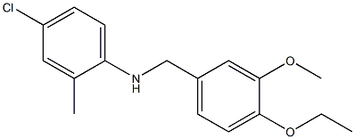  4-chloro-N-[(4-ethoxy-3-methoxyphenyl)methyl]-2-methylaniline