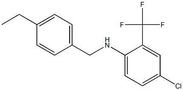 4-chloro-N-[(4-ethylphenyl)methyl]-2-(trifluoromethyl)aniline