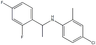 4-chloro-N-[1-(2,4-difluorophenyl)ethyl]-2-methylaniline,,结构式