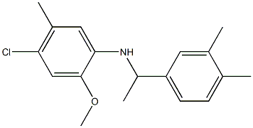 4-chloro-N-[1-(3,4-dimethylphenyl)ethyl]-2-methoxy-5-methylaniline