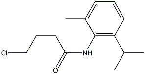 4-chloro-N-[2-methyl-6-(propan-2-yl)phenyl]butanamide,,结构式