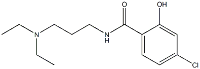 4-chloro-N-[3-(diethylamino)propyl]-2-hydroxybenzamide Struktur