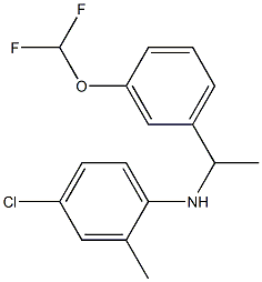 4-chloro-N-{1-[3-(difluoromethoxy)phenyl]ethyl}-2-methylaniline