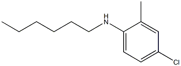 4-chloro-N-hexyl-2-methylaniline 化学構造式