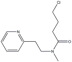 4-chloro-N-methyl-N-[2-(pyridin-2-yl)ethyl]butanamide Structure
