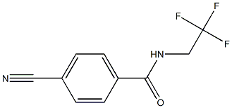 4-cyano-N-(2,2,2-trifluoroethyl)benzamide Struktur