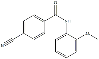 4-cyano-N-(2-methoxyphenyl)benzamide Struktur