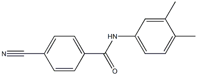 4-cyano-N-(3,4-dimethylphenyl)benzamide Struktur
