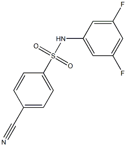 4-cyano-N-(3,5-difluorophenyl)benzenesulfonamide