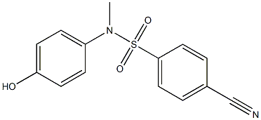 4-cyano-N-(4-hydroxyphenyl)-N-methylbenzene-1-sulfonamide