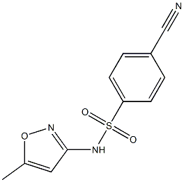 4-cyano-N-(5-methylisoxazol-3-yl)benzenesulfonamide