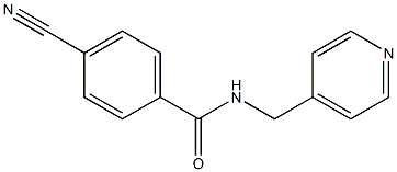 4-cyano-N-(pyridin-4-ylmethyl)benzamide Structure