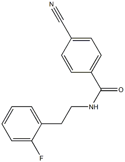 4-cyano-N-[2-(2-fluorophenyl)ethyl]benzamide