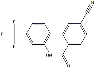 4-cyano-N-[3-(trifluoromethyl)phenyl]benzamide Structure