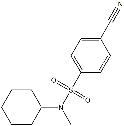 4-cyano-N-cyclohexyl-N-methylbenzenesulfonamide Struktur
