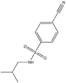 4-cyano-N-isobutylbenzenesulfonamide 结构式
