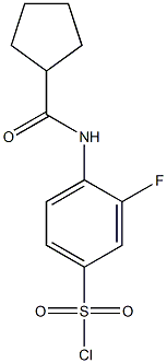 4-cyclopentaneamido-3-fluorobenzene-1-sulfonyl chloride