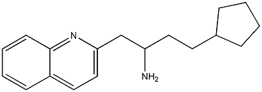4-cyclopentyl-1-(quinolin-2-yl)butan-2-amine,,结构式