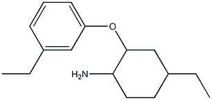 4-ethyl-2-(3-ethylphenoxy)cyclohexan-1-amine