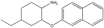 4-ethyl-2-(naphthalen-2-yloxy)cyclohexan-1-amine 化学構造式