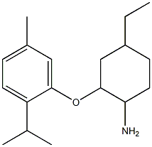 4-ethyl-2-[5-methyl-2-(propan-2-yl)phenoxy]cyclohexan-1-amine|