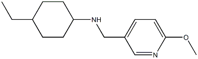 4-ethyl-N-[(6-methoxypyridin-3-yl)methyl]cyclohexan-1-amine Struktur
