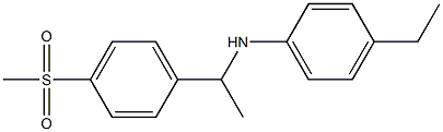 4-ethyl-N-[1-(4-methanesulfonylphenyl)ethyl]aniline Struktur