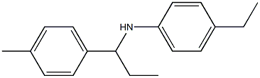 4-ethyl-N-[1-(4-methylphenyl)propyl]aniline Structure