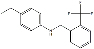 4-ethyl-N-{[2-(trifluoromethyl)phenyl]methyl}aniline Struktur
