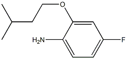 4-fluoro-2-(3-methylbutoxy)aniline Struktur