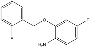 4-fluoro-2-[(2-fluorophenyl)methoxy]aniline,,结构式