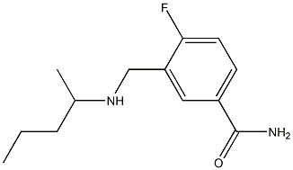 4-fluoro-3-[(pentan-2-ylamino)methyl]benzamide Structure