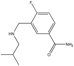 4-fluoro-3-{[(2-methylpropyl)amino]methyl}benzamide 结构式