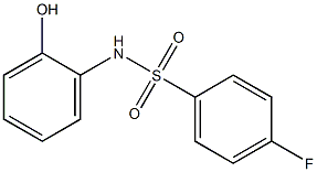 4-fluoro-N-(2-hydroxyphenyl)benzene-1-sulfonamide Struktur